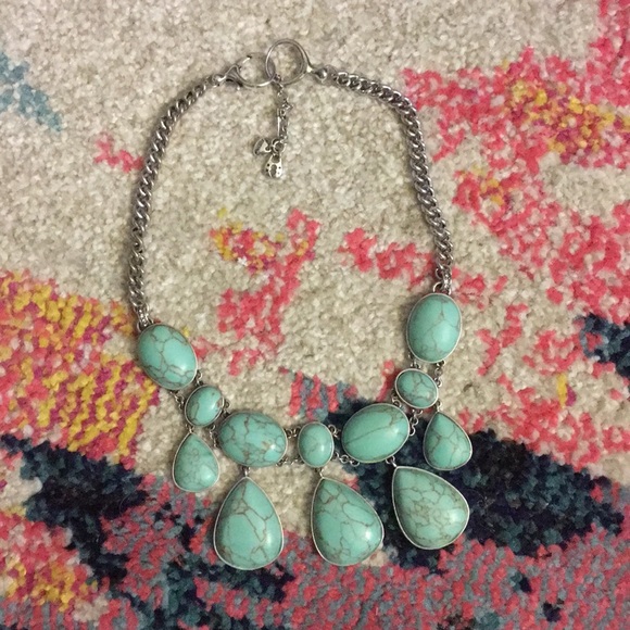 Fossil Turquoise Bubble Necklace - Picture 2 of 4